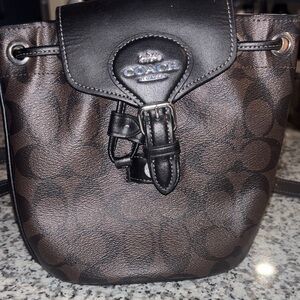 Coach Black and Brown Crossbody Bag